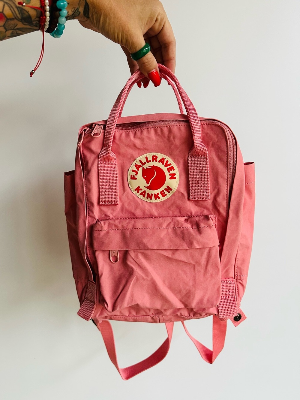 Fjallraven Kanken Mini Kids Backpack in Pink